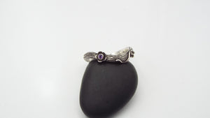 Amethyst Curved Flower Band - JF Fantasy Jewelry