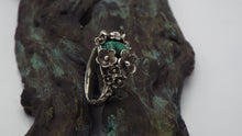 Load image into Gallery viewer, Malachite Flower Ring - JF Fantasy Jewelry
