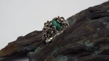 Load image into Gallery viewer, Malachite Flower Ring - JF Fantasy Jewelry
