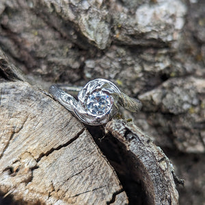 Crown Of Leaves Moissanite Ring - JF Fantasy Jewelry