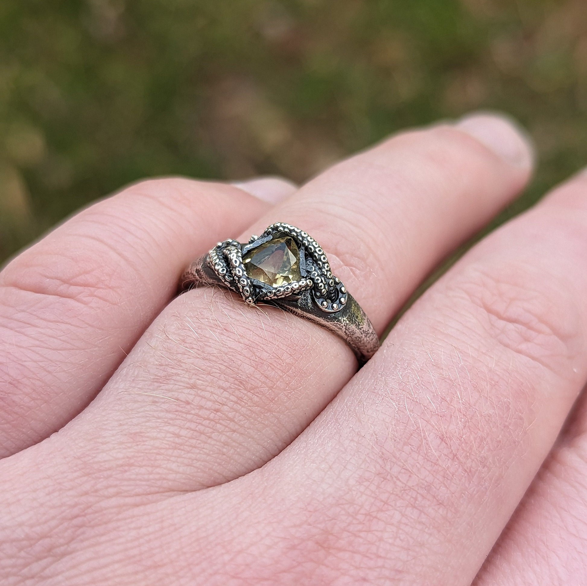 Kraken Citrine Ring - JF Fantasy Jewelry