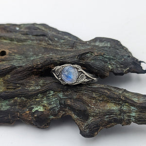 Moonstone Leaf Ring - JF Fantasy Jewelry