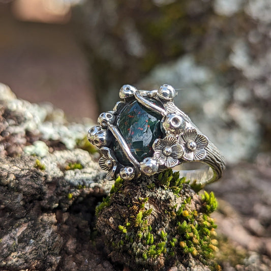 Bloodstone Mushroom Garden - JF Fantasy Jewelry