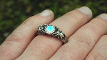 Load image into Gallery viewer, Moonstone Tree Knot Spider Ring - JF Fantasy Jewelry
