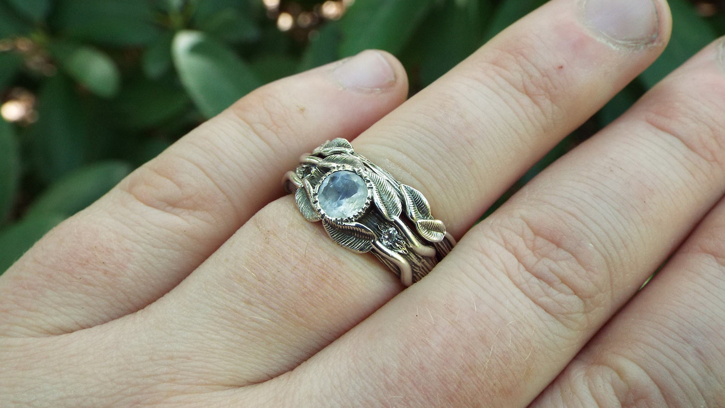 Moonstone Love of the Trees Set - JF Fantasy Jewelry