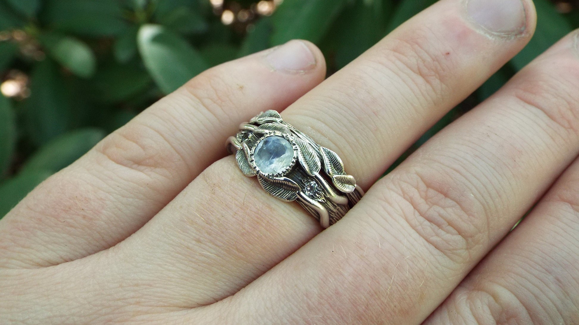Moonstone Love of the Trees Set - JF Fantasy Jewelry