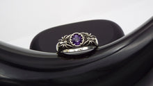 Load image into Gallery viewer, Amethyst Solitaire Spider Ring - JF Fantasy Jewelry
