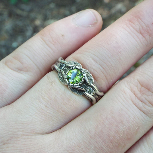 Peridot Love of the Trees Ring - JF Fantasy Jewelry
