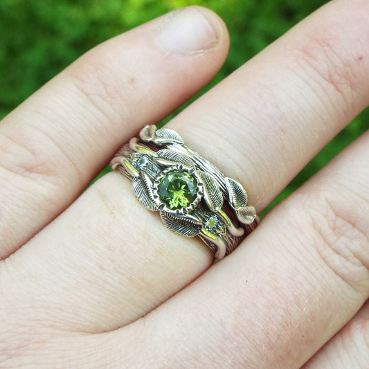 Peridot Love of the Trees Set - JF Fantasy Jewelry