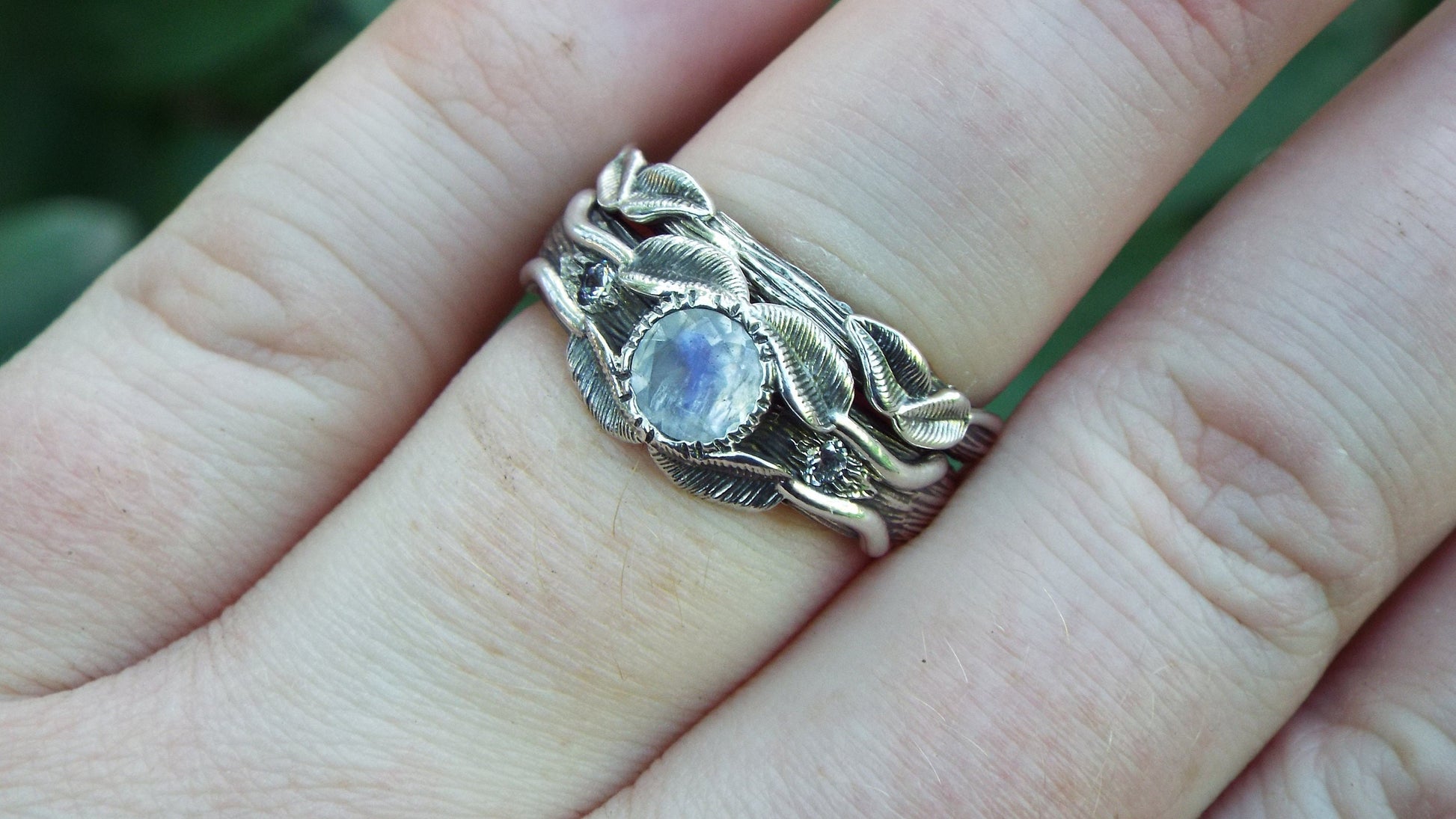 Moonstone Love of the Trees Set - JF Fantasy Jewelry