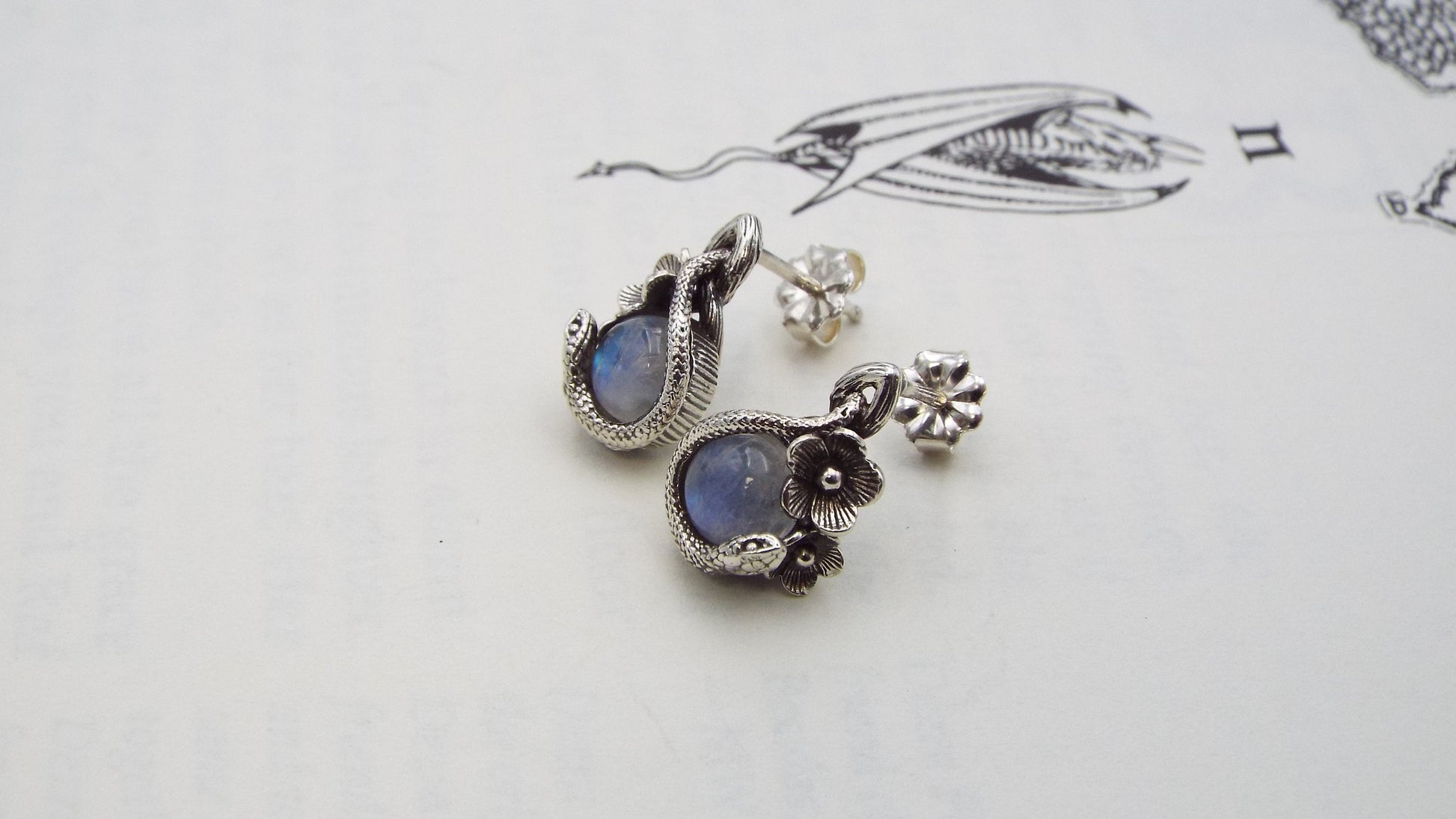 Moonlight Garden Stroll Earrings - JF Fantasy Jewelry