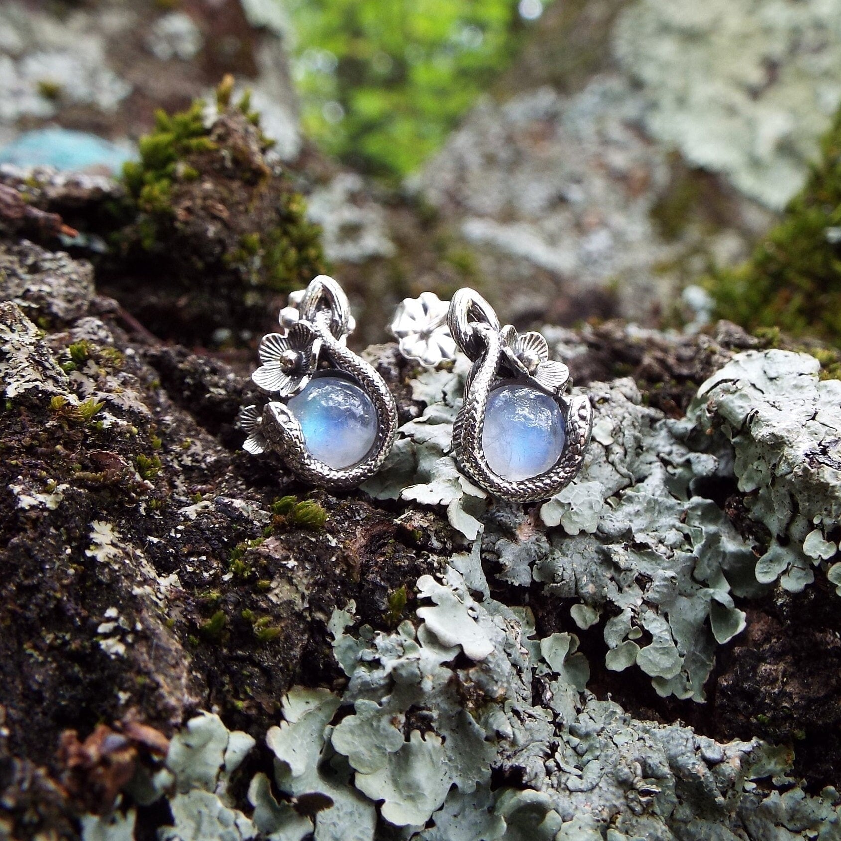 Moonlight Garden Stroll Earrings - JF Fantasy Jewelry