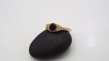 Load image into Gallery viewer, Black Onyx Gold Spider Ring - JF Fantasy Jewelry
