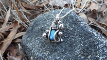 Load image into Gallery viewer, Magical Labradorite Mushroom and Flower Necklace - JF Fantasy Jewelry
