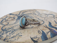 Load image into Gallery viewer, Kraken Larimar Ring - JF Fantasy Jewelry
