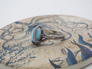 Kraken Larimar Ring - JF Fantasy Jewelry