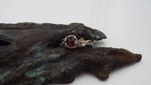 Load image into Gallery viewer, Serpent&#39;s Embrace - Snake and Flower Engagement Ring - JF Fantasy Jewelry
