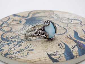 Kraken Larimar Ring - JF Fantasy Jewelry