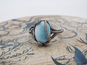 Kraken Larimar Ring - JF Fantasy Jewelry