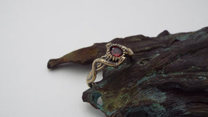 Crimson Serpent in 14k Solid Gold - JF Fantasy Jewelry