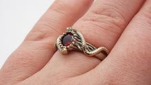 Load image into Gallery viewer, Crimson Serpent in 14k Solid Gold - JF Fantasy Jewelry
